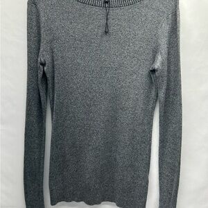 Express Gray Women's Sweater LG Round Neck Cotton Blend NWOT